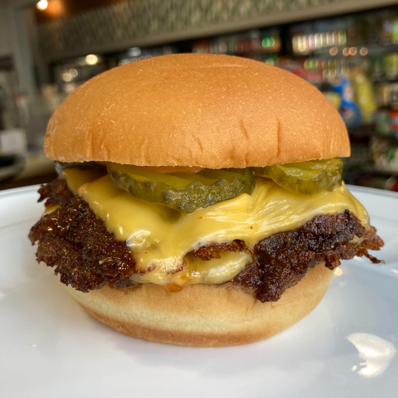 NFA Burger double smash with Sassy Sauce