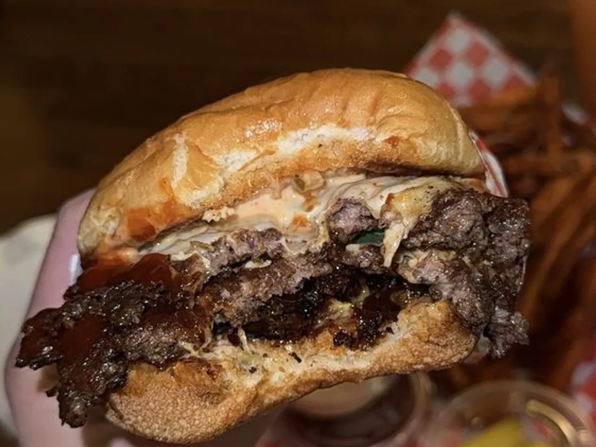 Spread Please burger and fries from the El Segundo shop