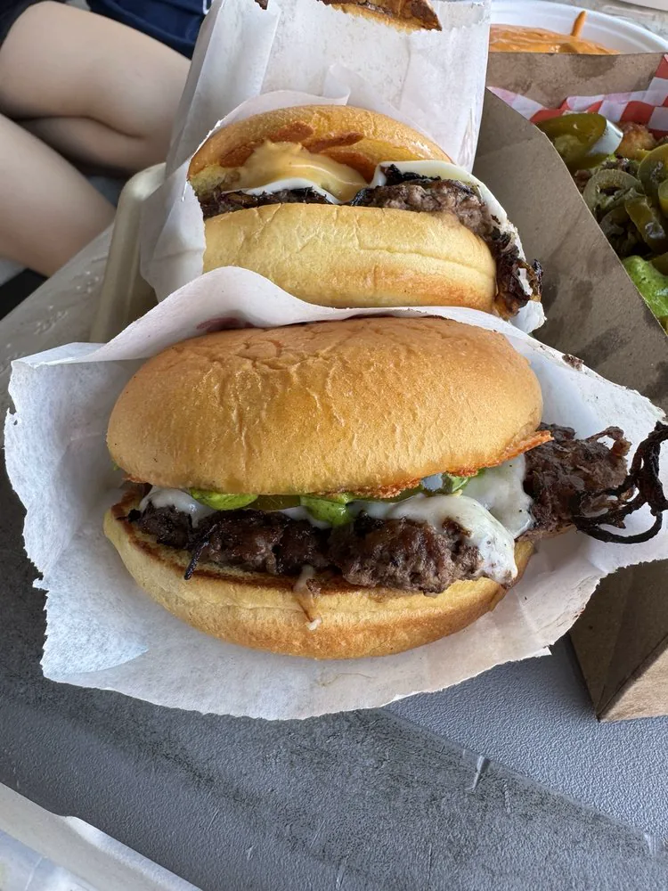 Softies Burger smashburger and fries in Los Angeles