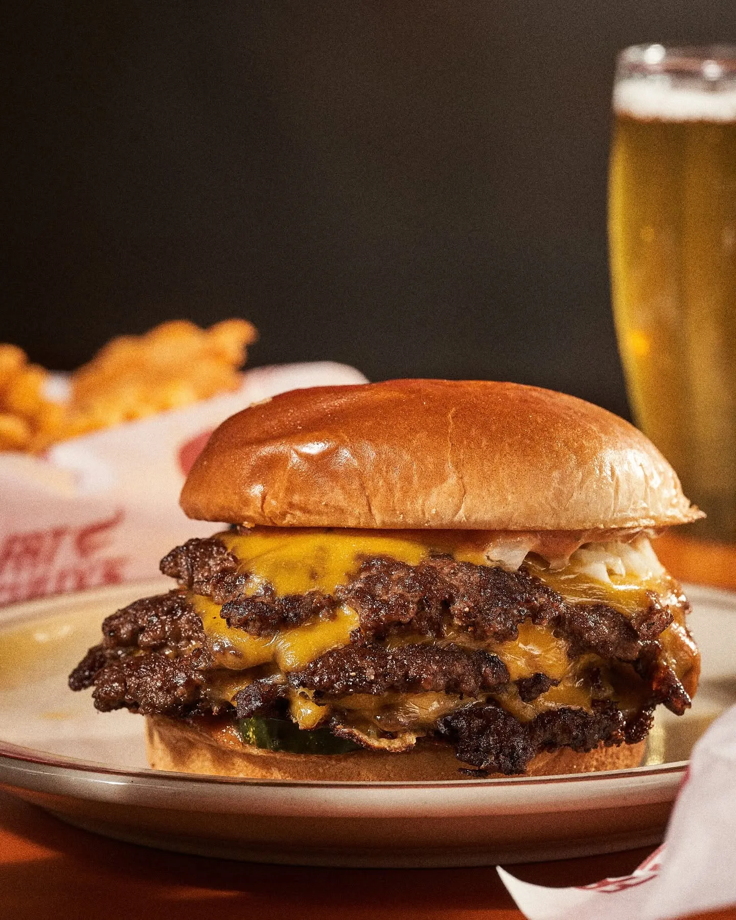 Fat Sully's double smashburger with melted American cheese