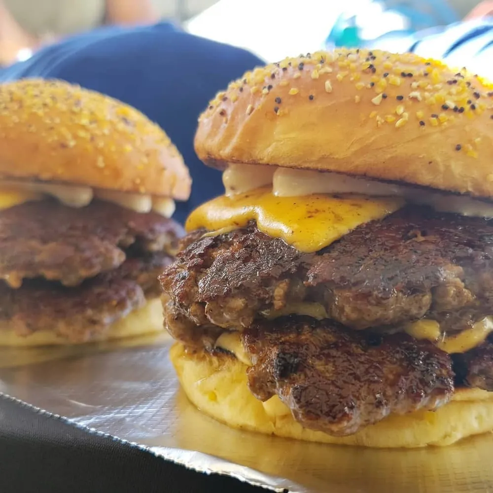 United States Burger Service burger close-up at The Citadel in Miami