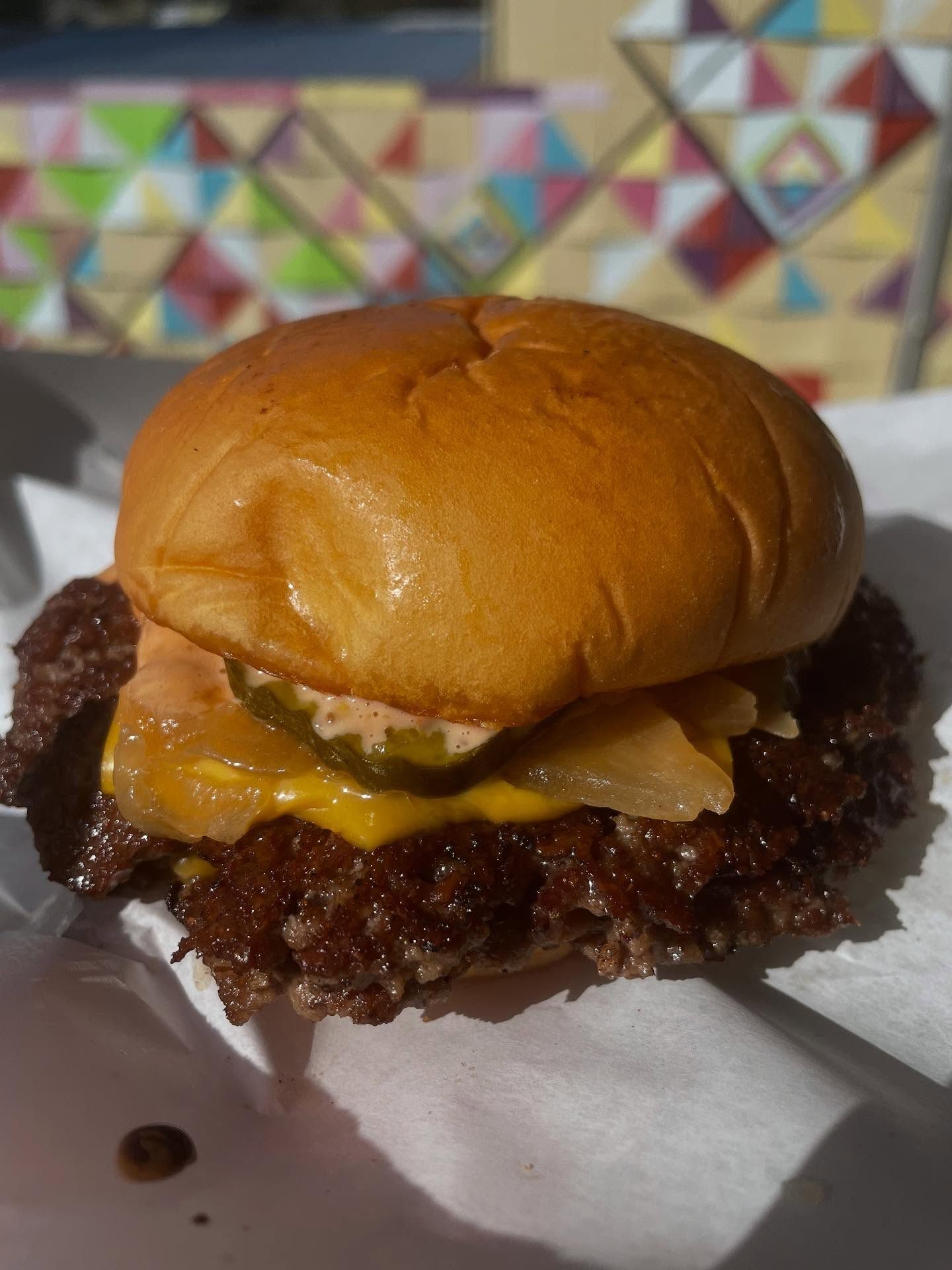 Baddies Burger House burger and fries in Athens, Georgia