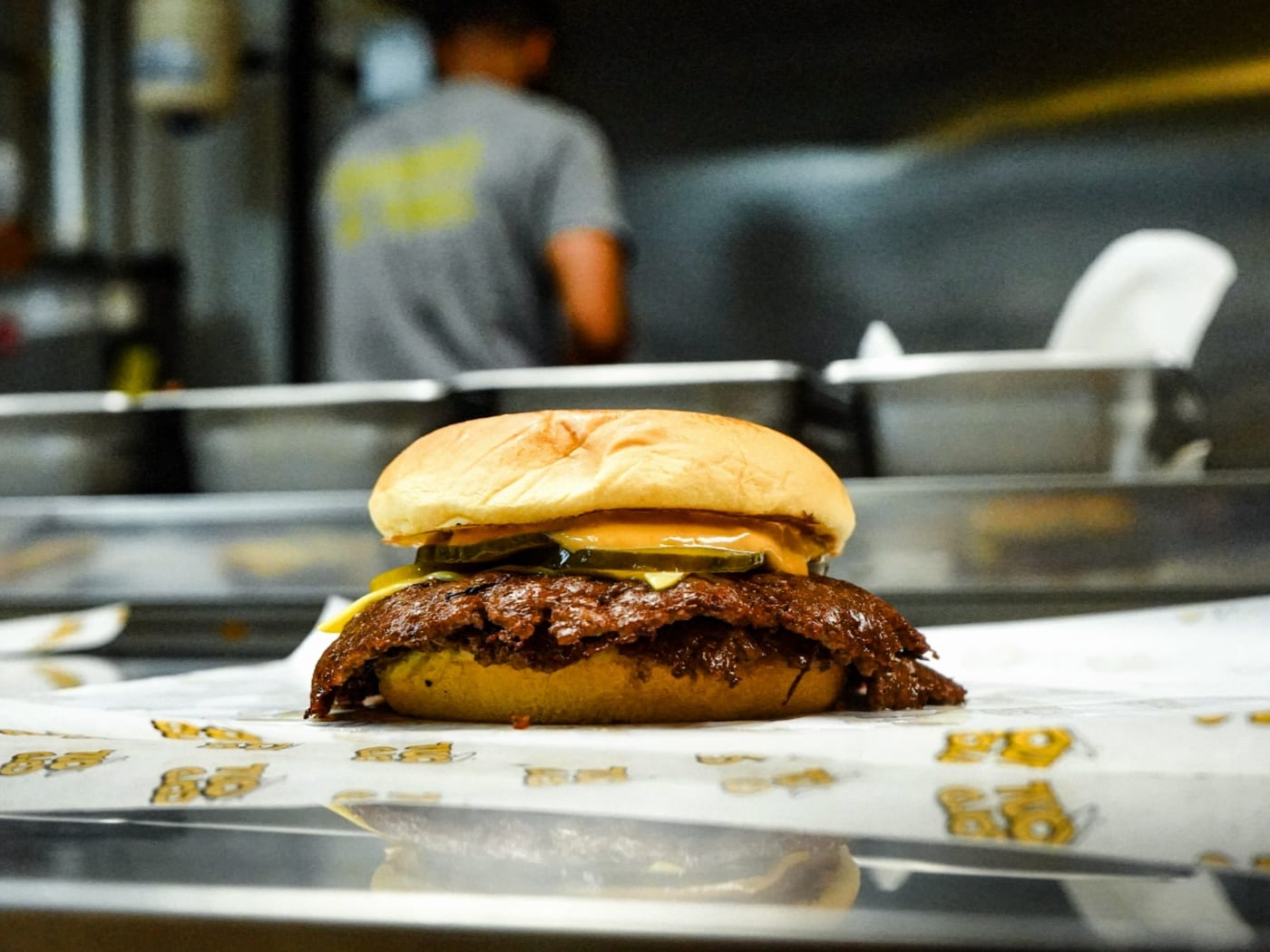 Out Cold Burgers and fries with dipping sauce in Schaumburg IL