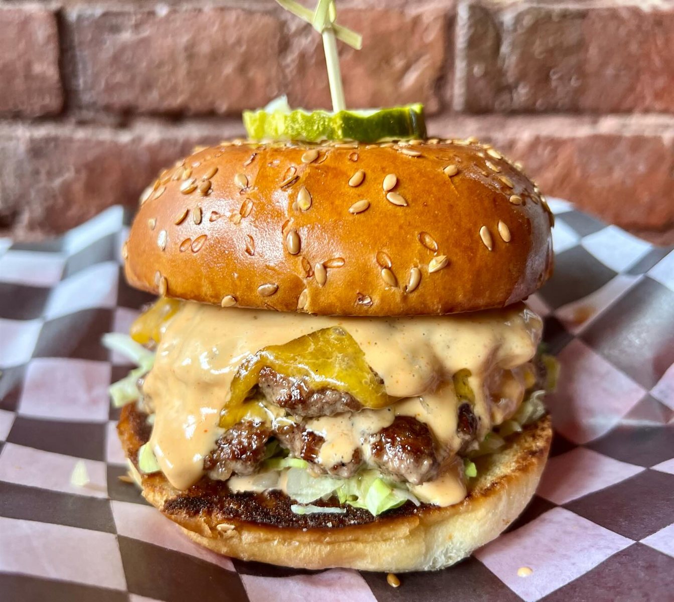 The Quiet Few burger detail