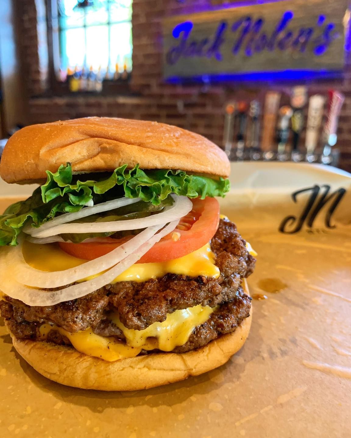Jack Nolen's Firecracker burger detail