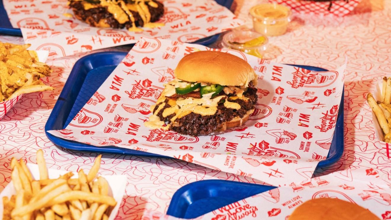 With Love, Always smashburger close-up