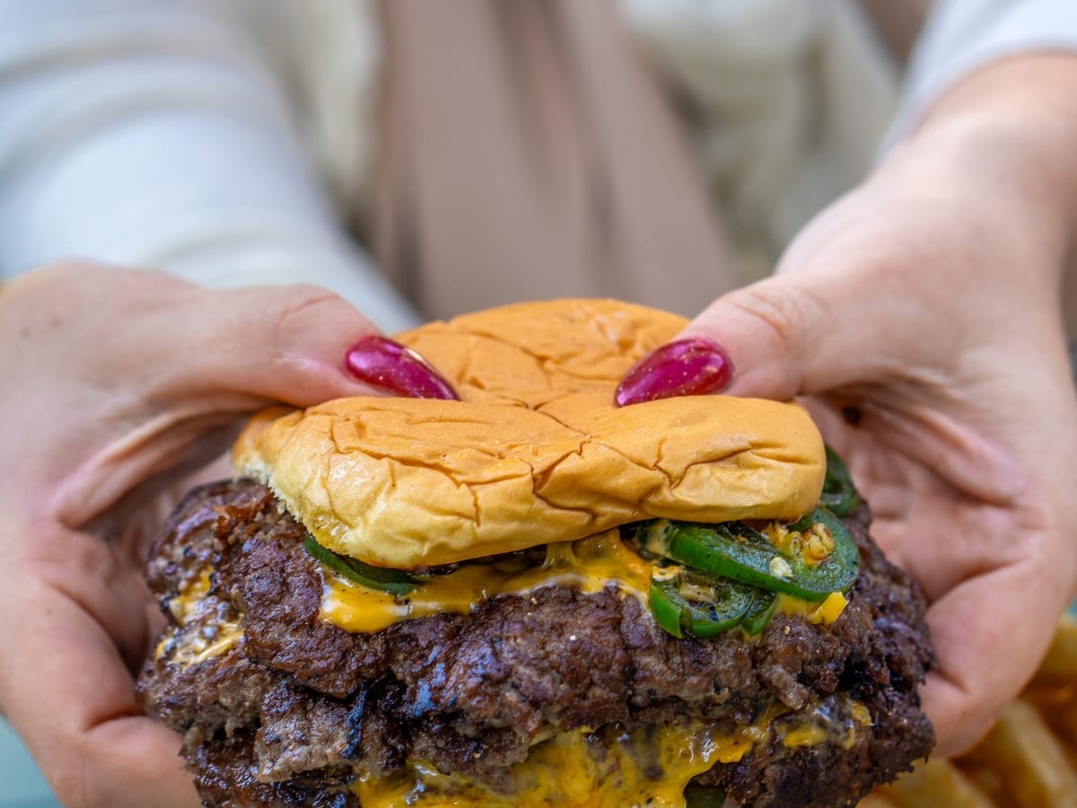 JABS Burgers & Fries stall at Fareground food hall, downtown Austin