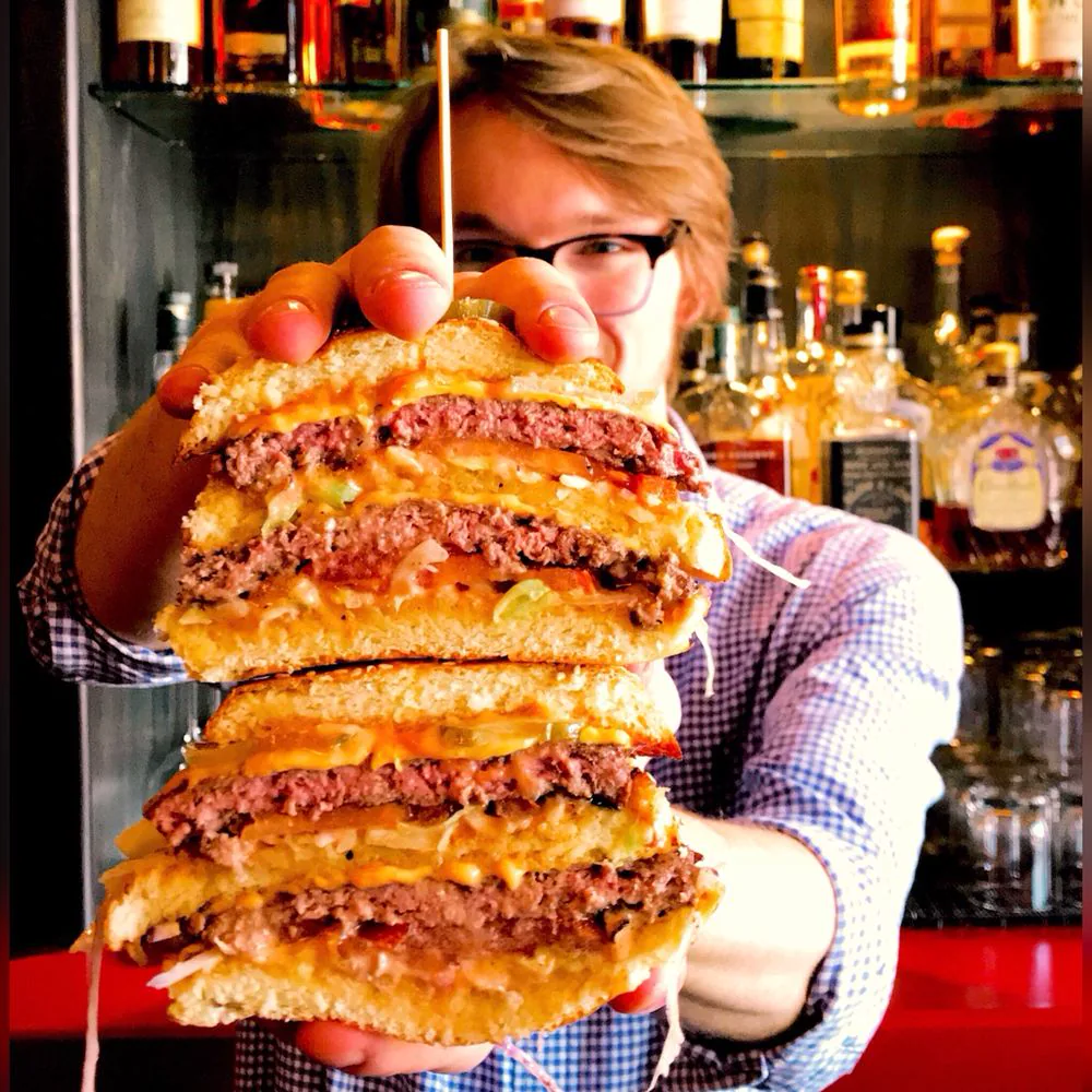 The Diplomat smashburger and fries in Milwaukee