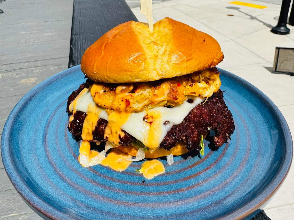 Game Over smash burger and arcade bar food in West Bend
